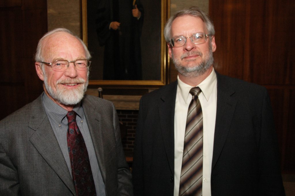 Rev. Dr. Eugene H. Peterson and Rev. Dr. Dale T. Irvin at NYTS Alumni/ae Days in 2006.